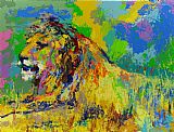 Resting Lion by Leroy Neiman